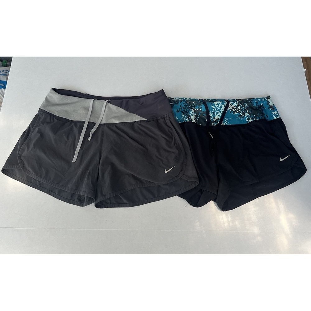 Nike Activewear Lot Of 2 Women's‎ Running Shorts Logo Size Small